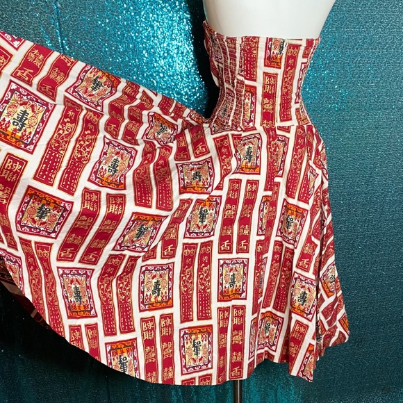 Alfred Shaheen Unique Vintage Medium Asian Hawaiian Dress - Picture 5 of 9